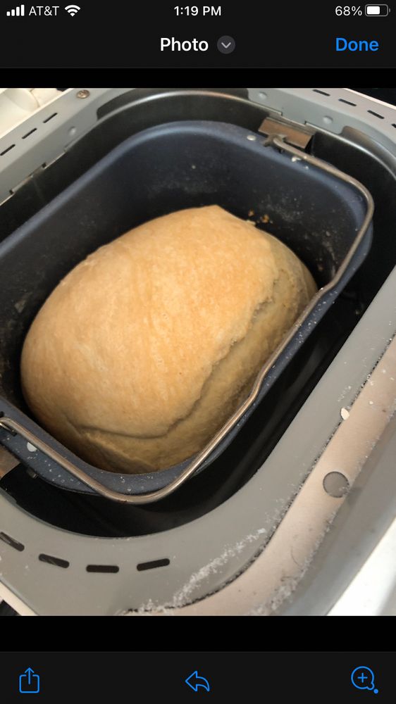 Poofy French bread loaf 
