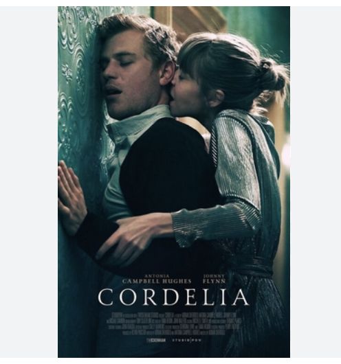 The movie poster for Cordelia where it looks like Johnny Flynn is having a great time.
