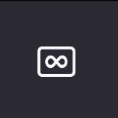 mobile Firefox tab button, with a lemniscate instead of a number