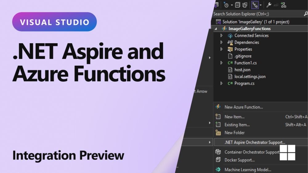 .NET Aspire and Azure Functions integration preview - Visual Studio Blog