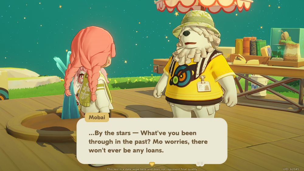 "By the stars - what've you been through in the past? Mo worries, there won't ever be any loans." 

Petit Planet