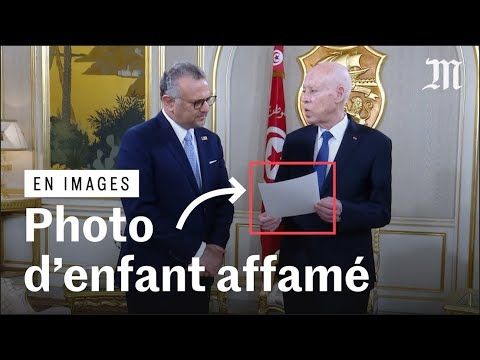 Le président tunisien montre des photos d'enfants affamés à un diplomate américain