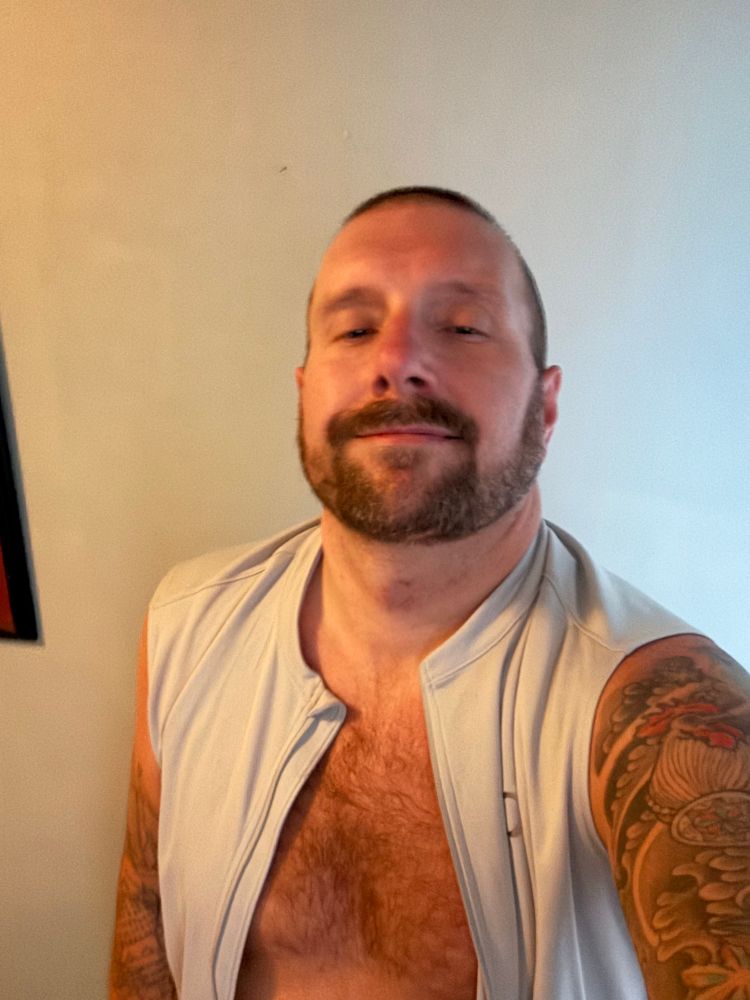 Man after bike ride 
