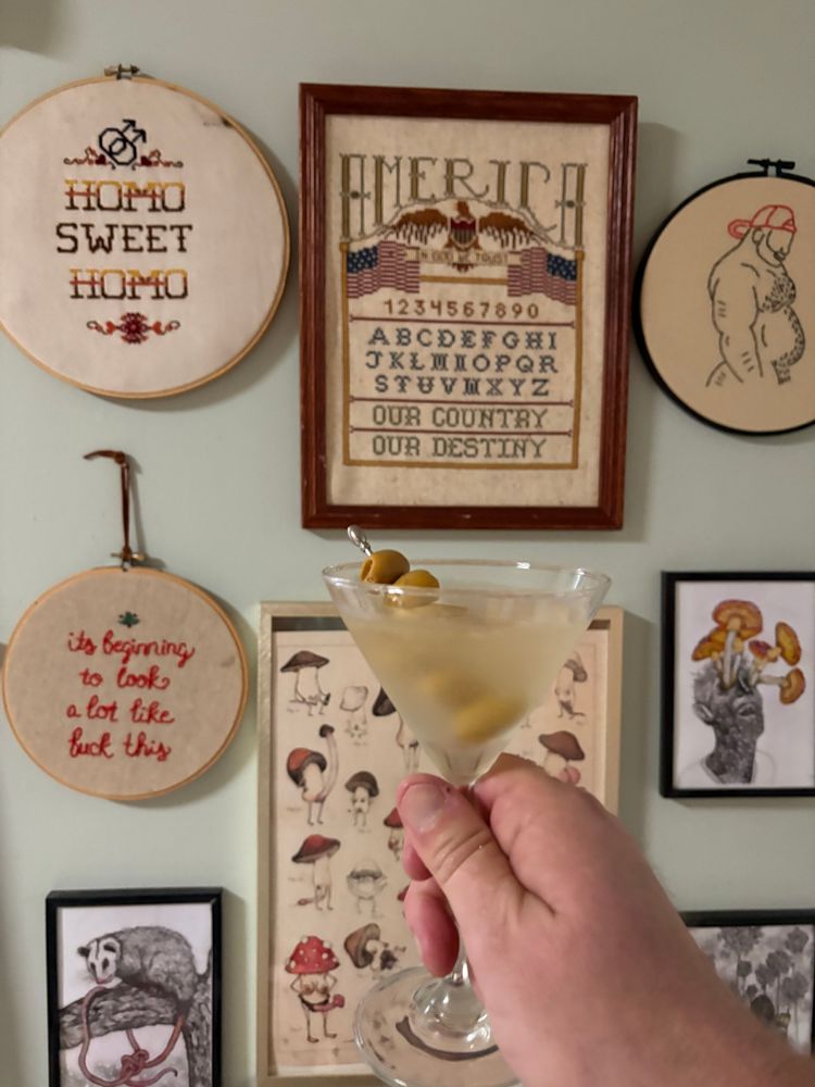 Dirty martini- cheers!