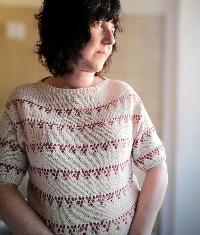 Handknit Grape Tee by me