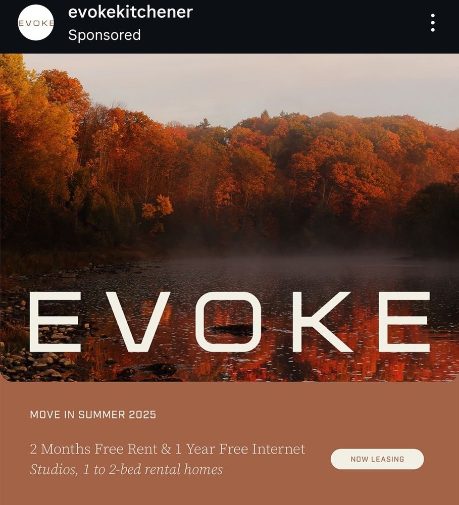 An ad for 2 free months of rent and a year of free internet