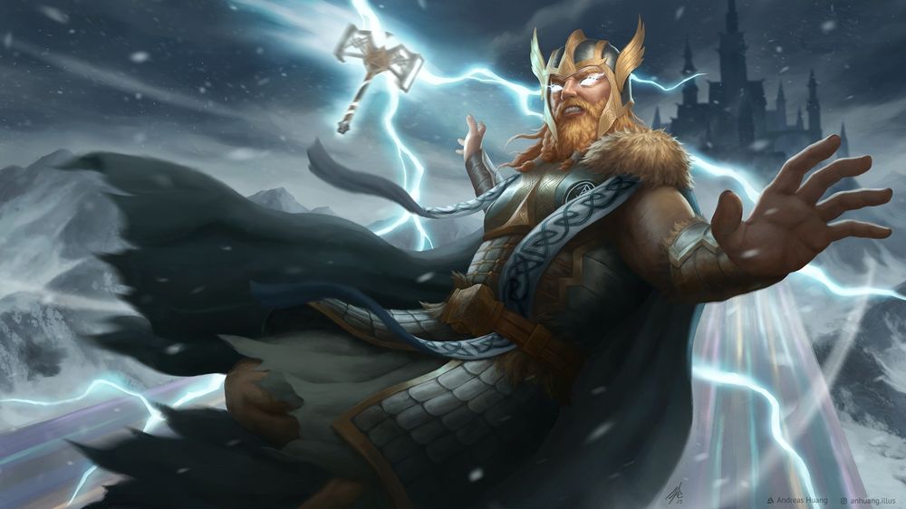 #Thor #splashart #viking #asgard #norse