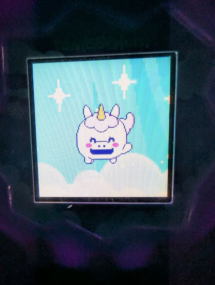 A unicorn tamagotchi 