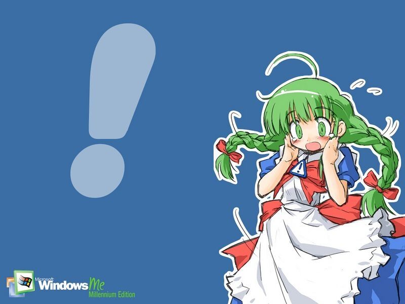 Windows ME chan wallpaper