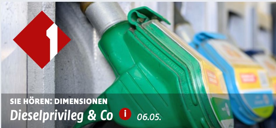 Screenshot Ö1 Player - Zapfhähne einer Tankstelle