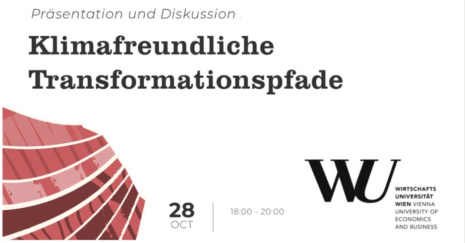 Einladung zu Präsentation und Diskussion zu Kapitel 8 des Sachstandsbericht, 28. Oktober 2025, WU Wien