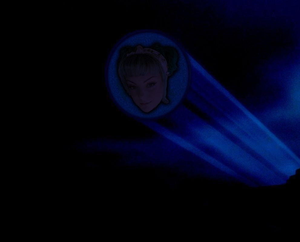 The bat signal but it's my head in there