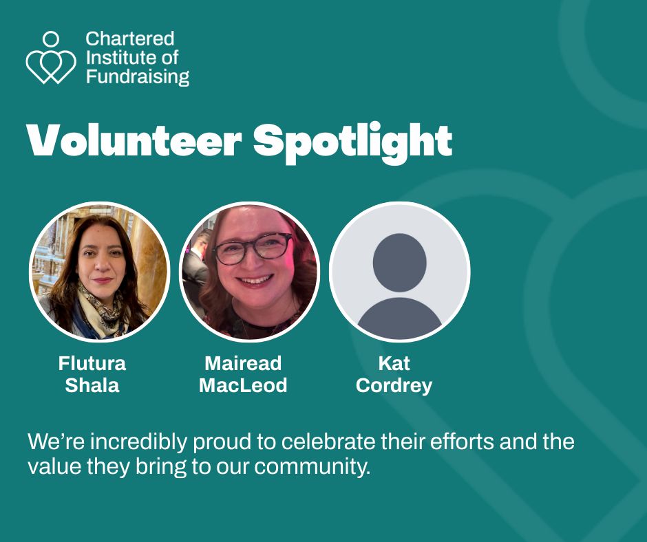 Photo with text that says 'Volunteer Spotlight' and photos of 4 of our volunteers and their names.