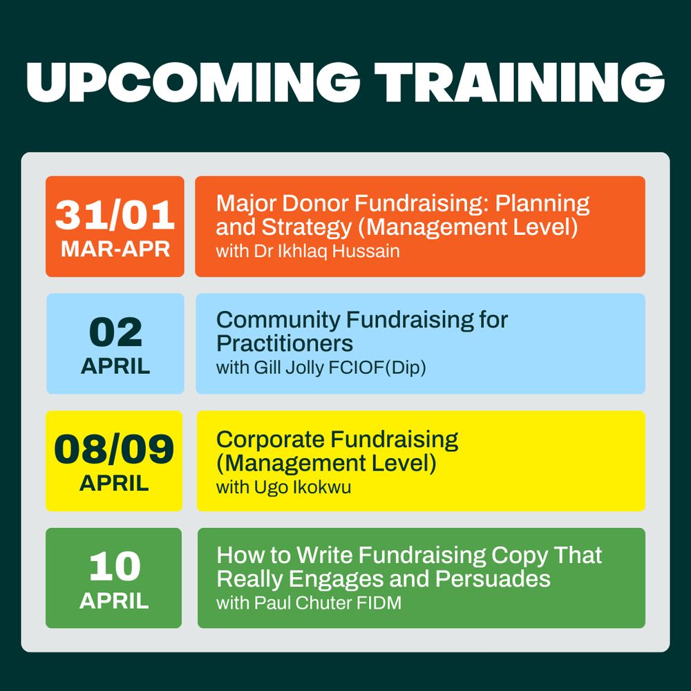 List of Courses between 1 April and 10 April.