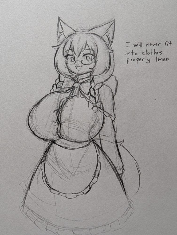 "I will never fit into clothes properly lmao"