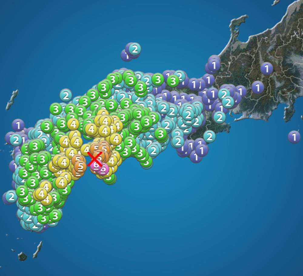地震分布図