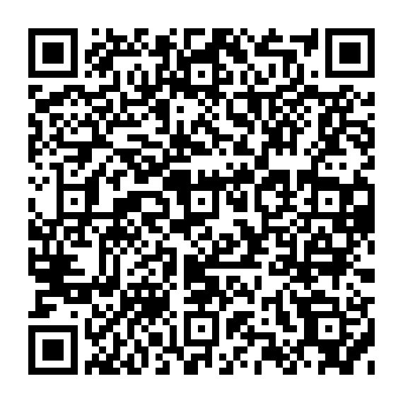 A black-and-white QR code, linking to the Bucket Hat Brigade PrideRaiser pledge page.

