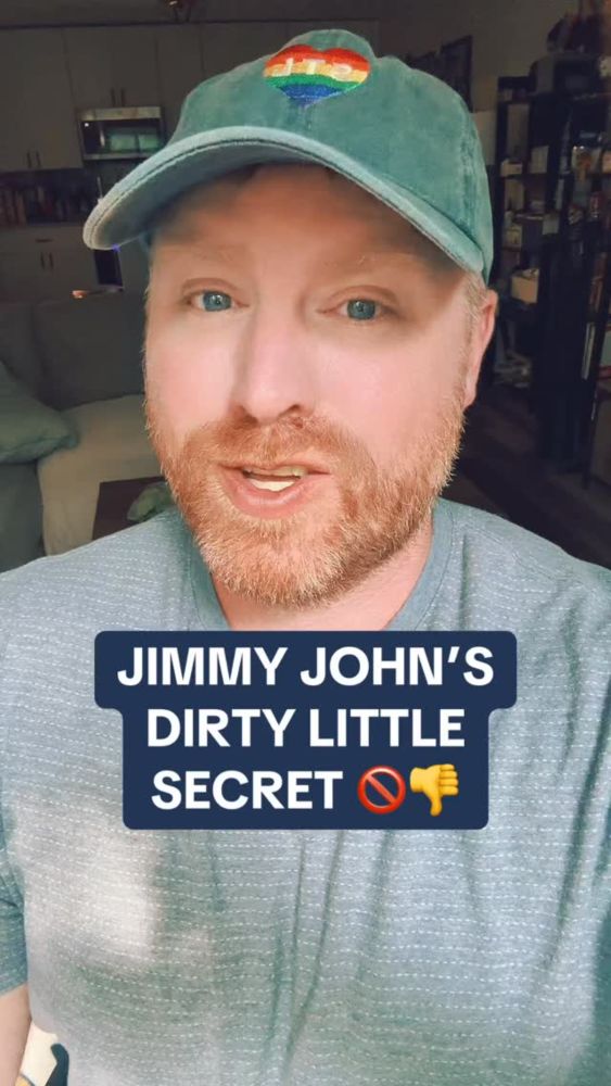 The dark secret of Jimmy John’s. #jimmyjohns #sandwich #fastfood #project2025 #liberal #progressive #shopblue #thewokeginger.