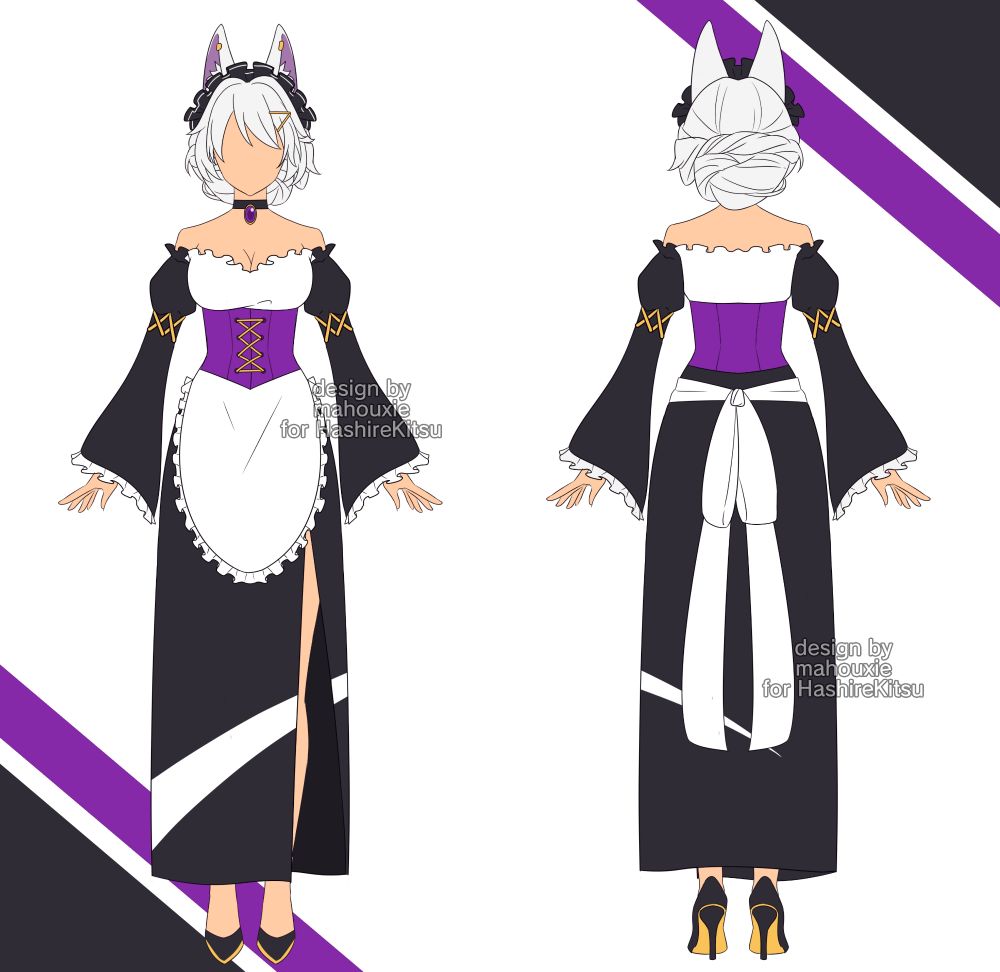 Base maid uniform and model for the manor.
The default name for this group of maids are "Mofunesia Manor Maids" or MMM