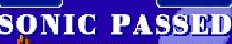 cropped screenshot reading SONIC PASSED