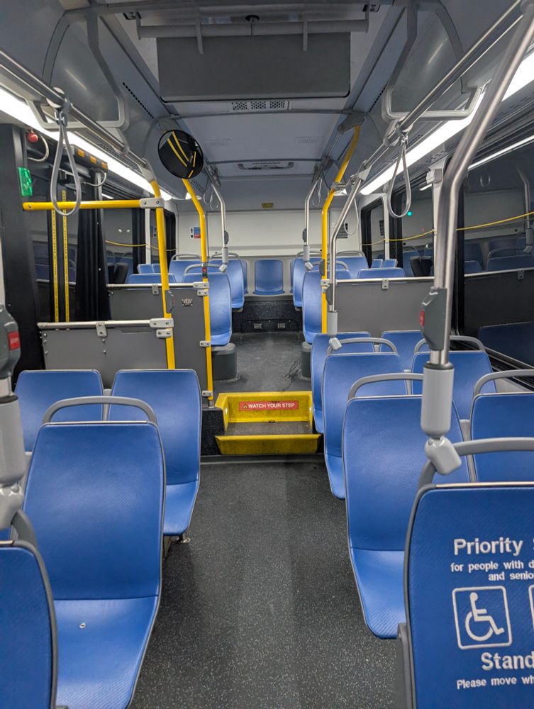 Clean, empty bus