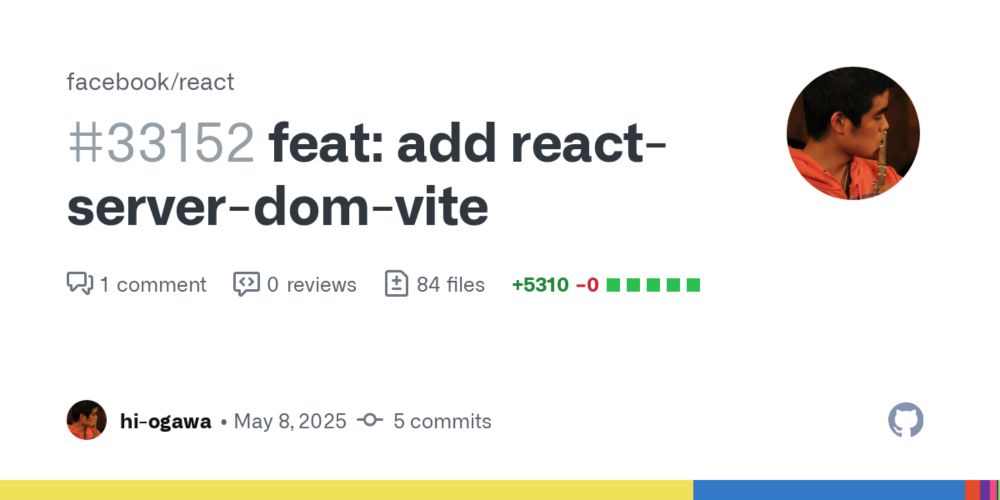 feat: add react-server-dom-vite by hi-ogawa · Pull Request #33152 · facebook/react