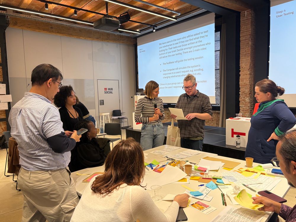 Conducting the On Think Tanks School UX workshop 