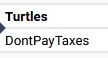 A picture from a Smash Ultimate bracket that has "Turtles" playing against "DontPayTaxes" so it looks like a full phrase of "Turtles don't pay taxes"