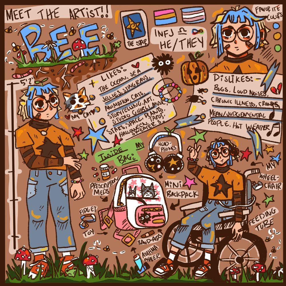 a "meet the artist" piece i did!