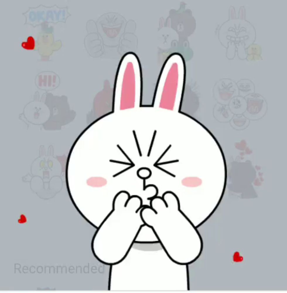 Cony Brown Flying Kiss GIF