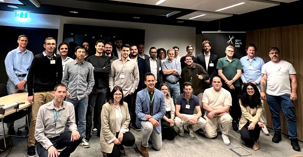 Participants taking part in the Open data x Democracy in Action hackathon, organised on 5 and 6 June 2025