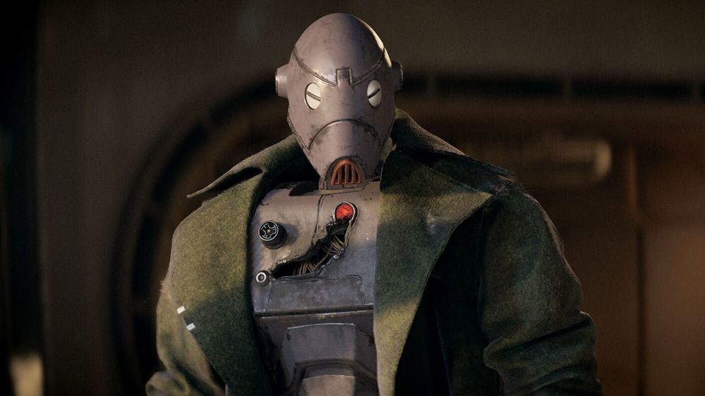 Sexy murder droid ND-5 from Star Wars: Outlaws