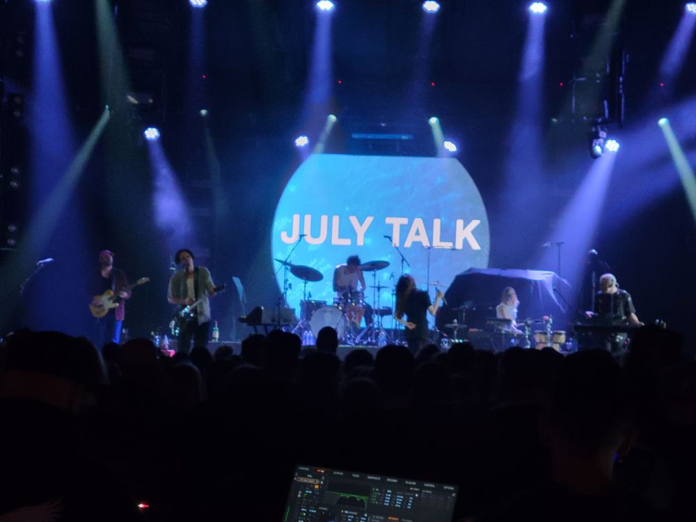 The iceberg alley stage with July Talk performing!!