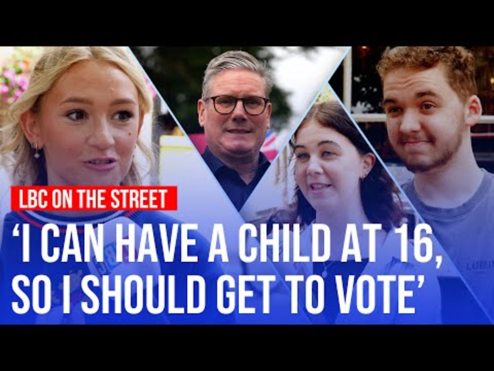 Teenagers react to Keir Starmer lowering voting age being lowered to 16 | LBC