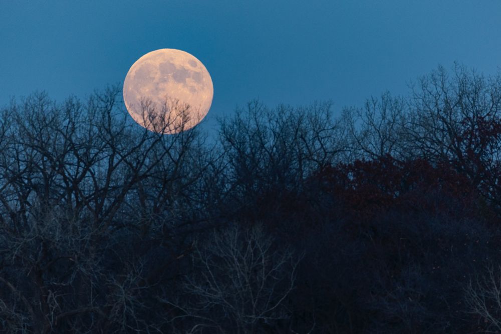 Photo of a supermoon. Photo by Ayrton Breckenridge/The Minnesota Star Tribune