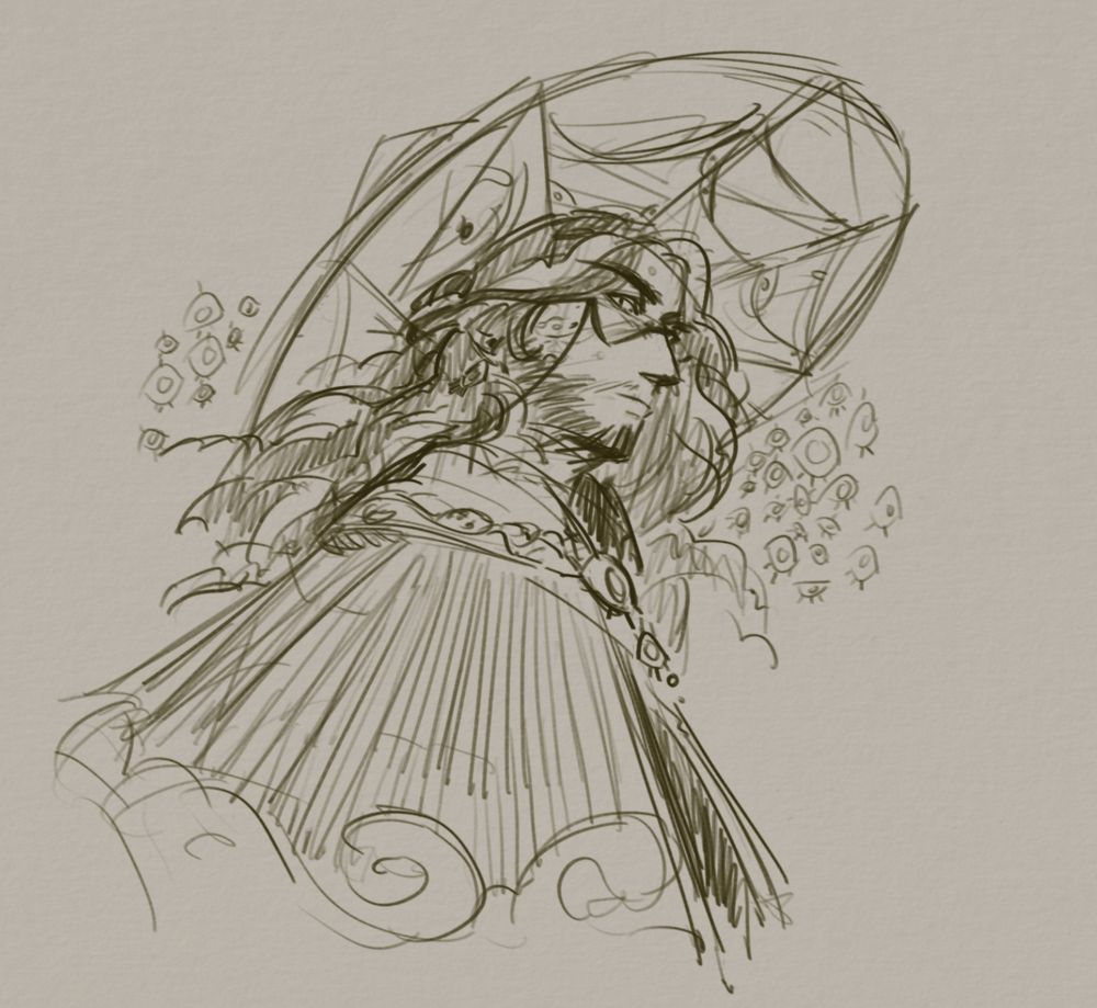Jonathan Sims as a mage bc why not. His hat has cobweb patterns with some eyes in it.
