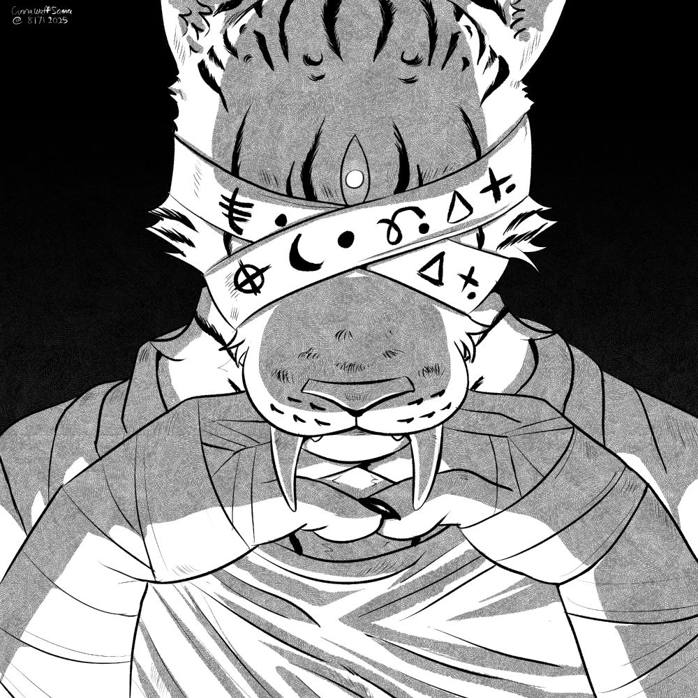 Manga style art commission of Kycilia for lynx.foo that portrays reference of Gendo Ikari from Neon Genesis Evangelion. 