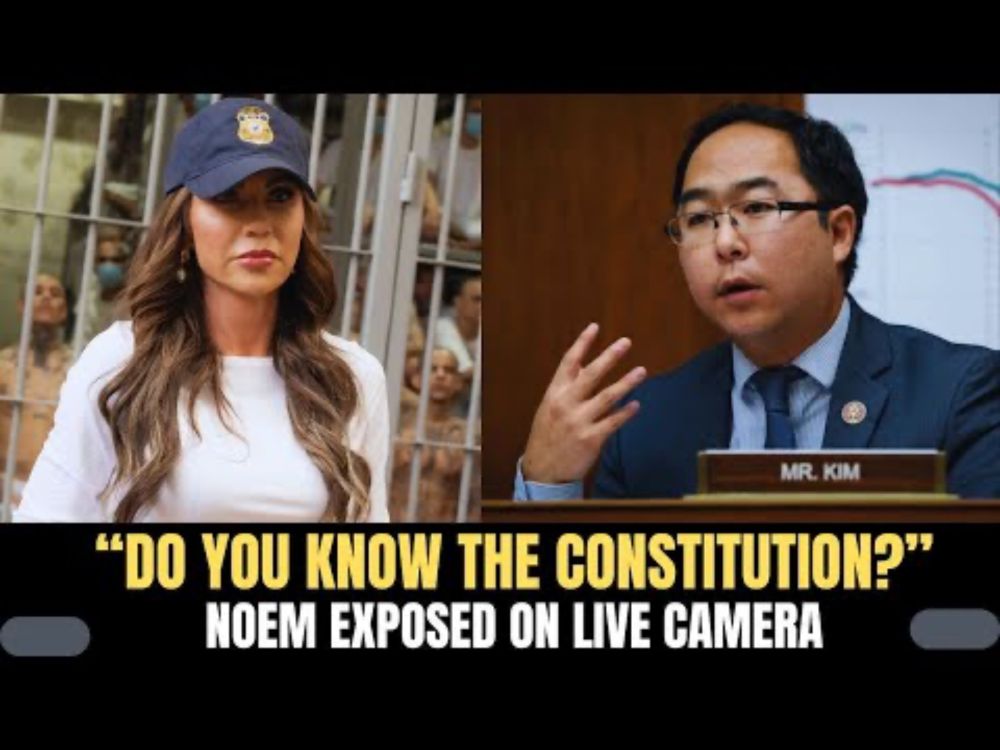 “DO YOU EVEN KNOW THE CONSTITUTION?” ANDY KIM EXPOSES KRISTI NOEM'S IGNORANCE OF HABEAS CORPUS