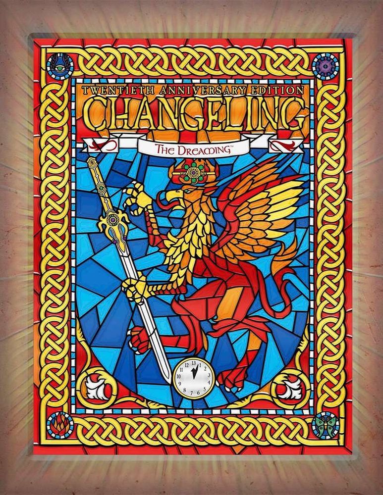 The cover of Onyx Path's Changeling: The Dreaming 20th Anniversary Edition, released 2017.