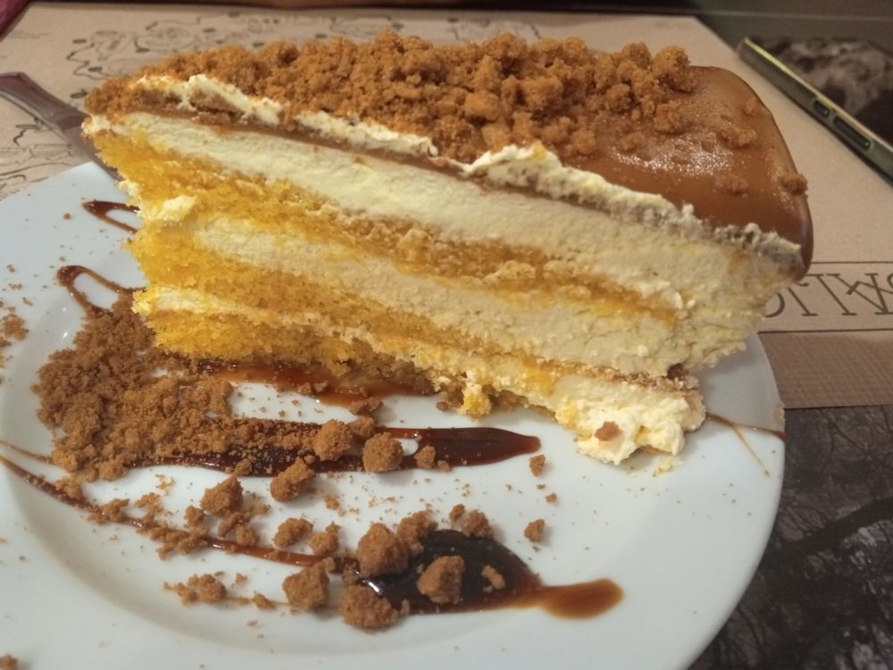Tarta Lotus de Casa Alvarito (Portonovo-Sanxenxo, Pontevedra).