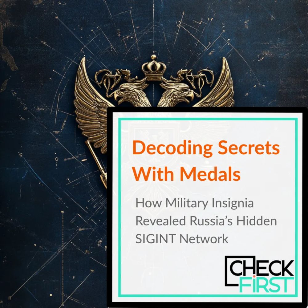 Cover of our research "Decoding Secrets With Medals:  How Military Insignia Revealed Russia’s Hidden SIGINT Network"