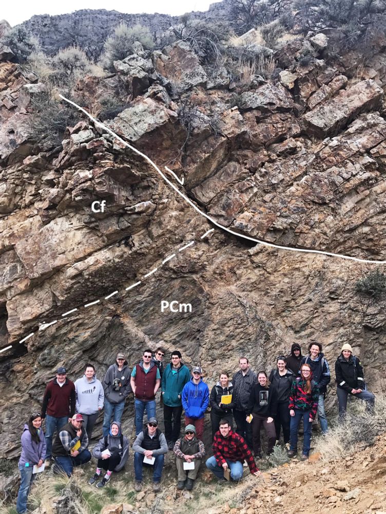 Sedimentology and stratigraphy class, University of Montana Western.