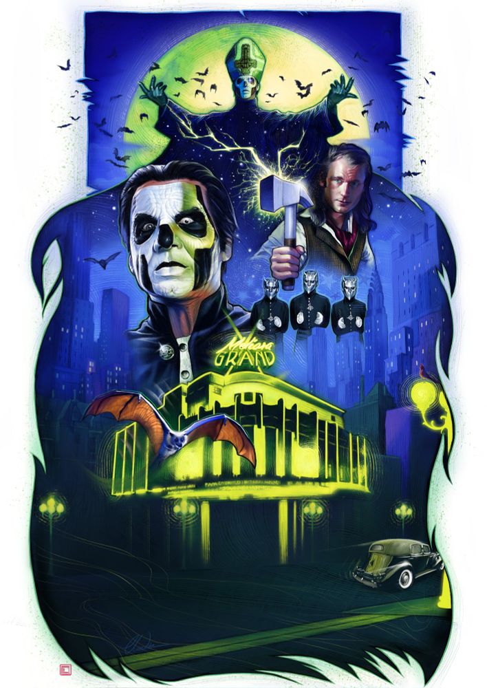 Ghost fanart poster of the Square Hammer music video