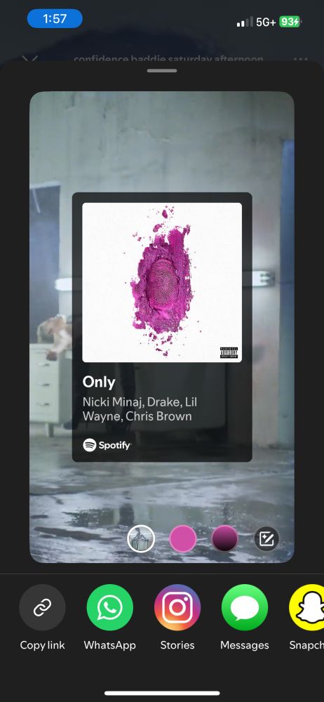 Artwork for Nicki Minaj’s “Only” featuring Drake, Lil Wayne, and Chris Brown. 