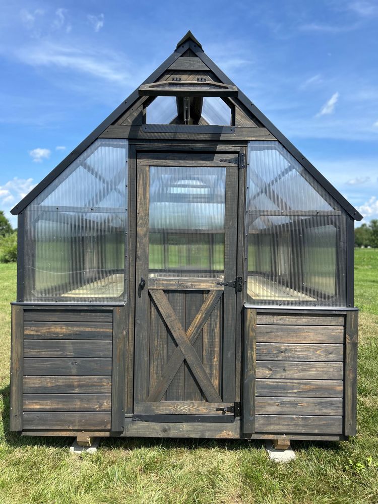 My new Amish built greenhouse for windows on Wednesday.