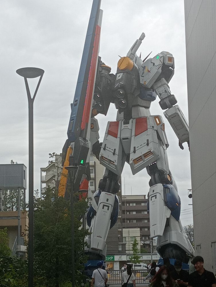 Gundam Nu taille réelle de Fukuoka 