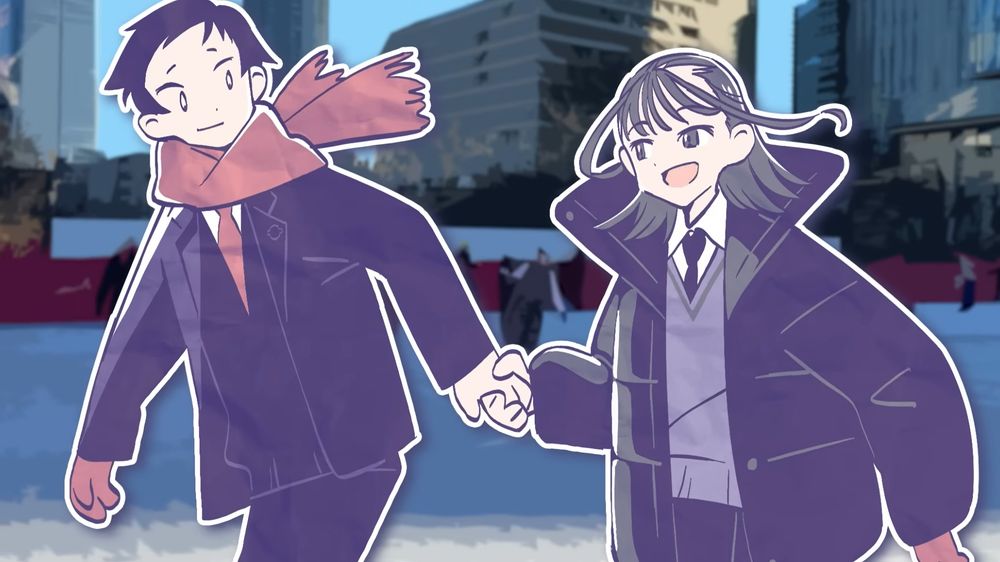 ils se tiennent maintenant tous les deux les mains, celles qui sont sans gant