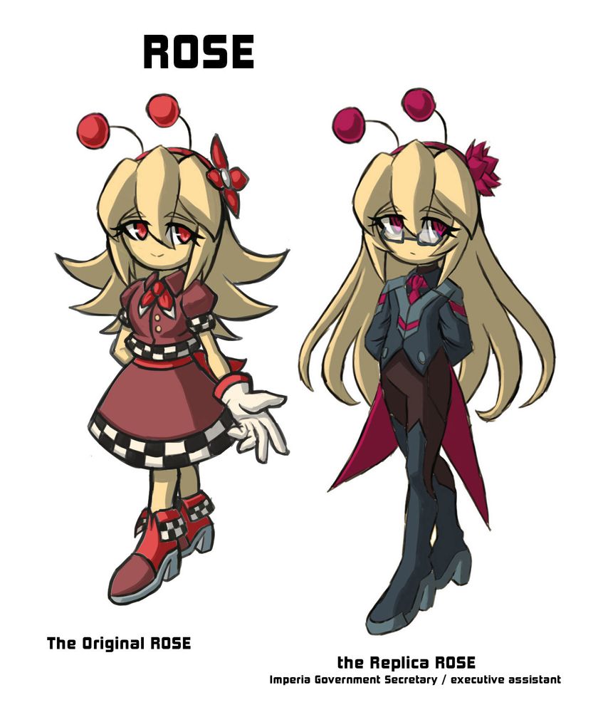 The second in command of the Guardian organization.
Rose.
She in this story is very much an android based on the original Rose who is in fact a dead sister of the creator of the ai and the government.

Also Sam too is an android and in fact a defective one who after realizing the truth behind her organization, she went rebel.
Jayden was made to be a better version of her until she was inspired by Spark to create her own jester hat, which gave her an extra boost to her abilities in spite of her combat flaws, due to her nature as a prototype.
She and Jayden are types of androids with an ability to control electricity Gunvolt style.