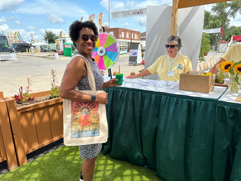 Lt. Governor Stratton at the Illinois State Fair in 2024.