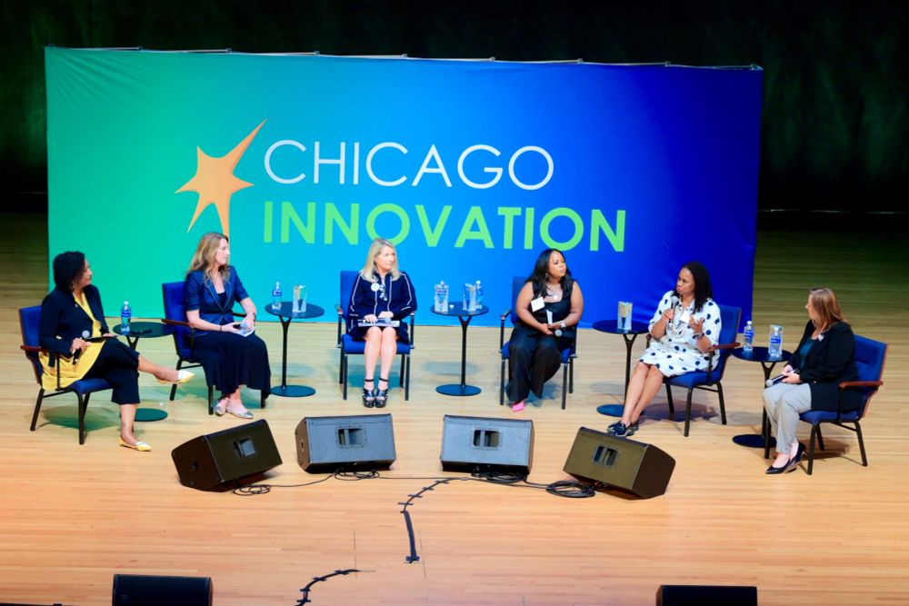 The panel at the Women in Innovation awards event.